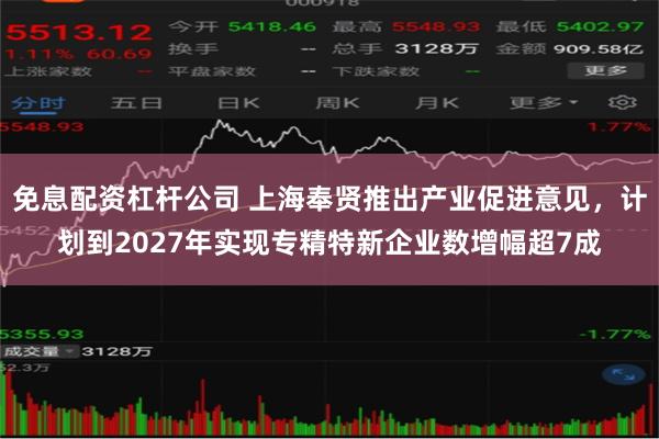 免息配资杠杆公司 上海奉贤推出产业促进意见，计划到2027年实现专精特新企业数增幅超7成