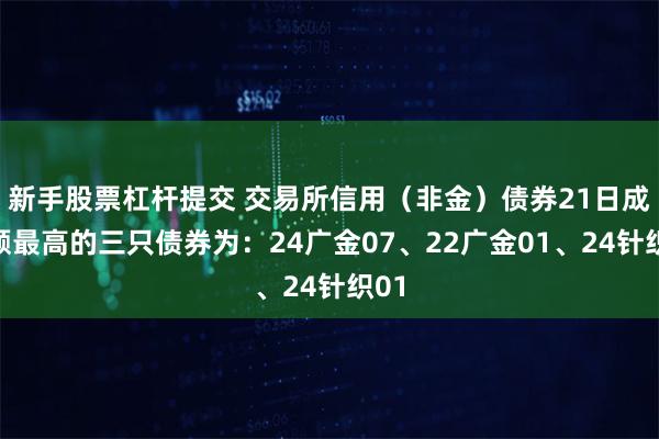 新手股票杠杆提交 交易所信用（非金）债券21日成交额最高的三只债券为：24广金07、22广金01、24针织01