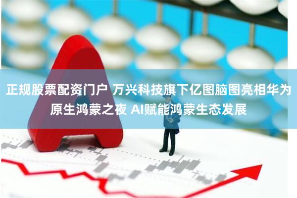 正规股票配资门户 万兴科技旗下亿图脑图亮相华为原生鸿蒙之夜 AI赋能鸿蒙生态发展