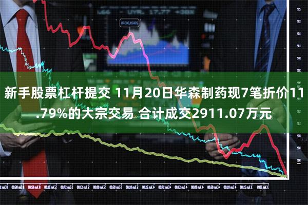 新手股票杠杆提交 11月20日华森制药现7笔折价11.79%的大宗交易 合计成交2911.07万元