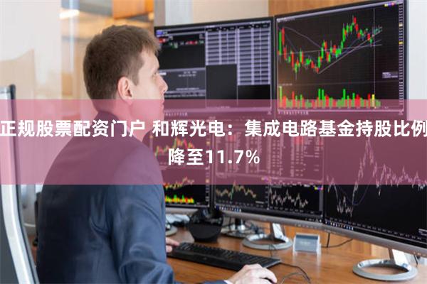 正规股票配资门户 和辉光电：集成电路基金持股比例降至11.7%